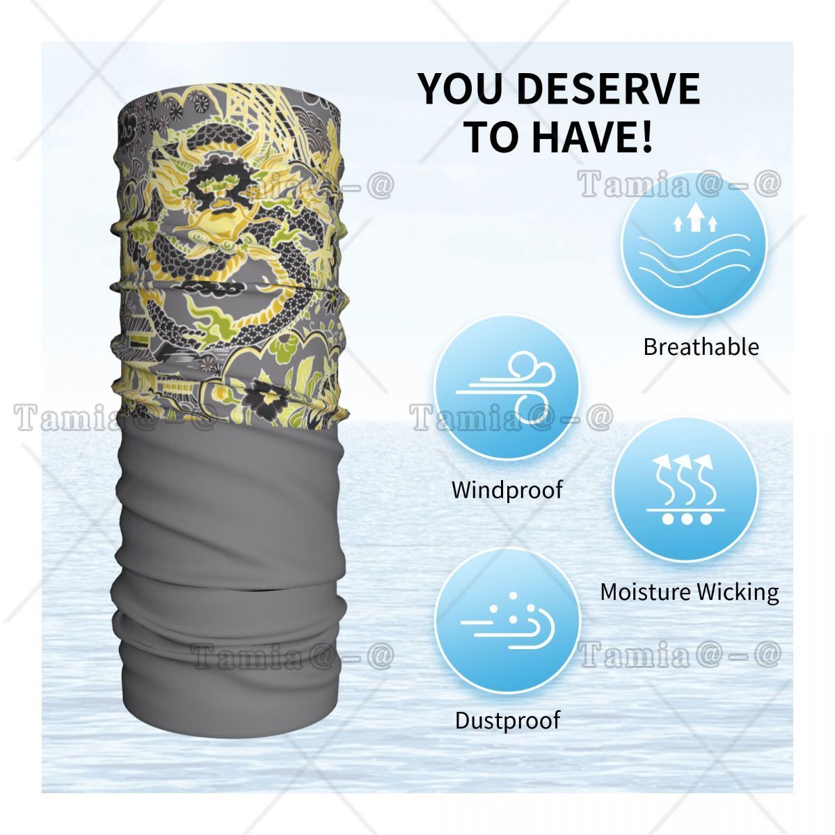 Custom Antique Chinoiserie Imp - Neck Warmer Tube recension och pris