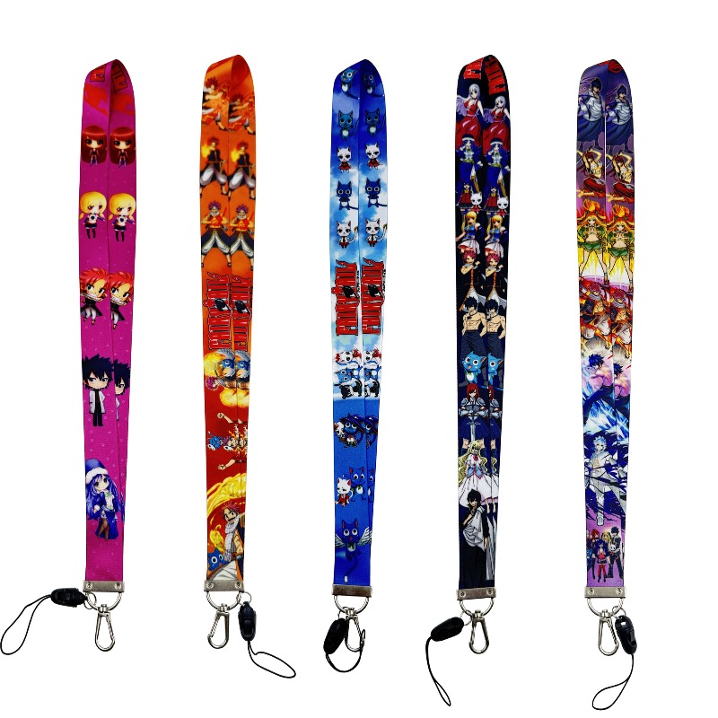 5pcs Fairy Tail Anime Peripher - Lanyard Badge Holder recension och pris