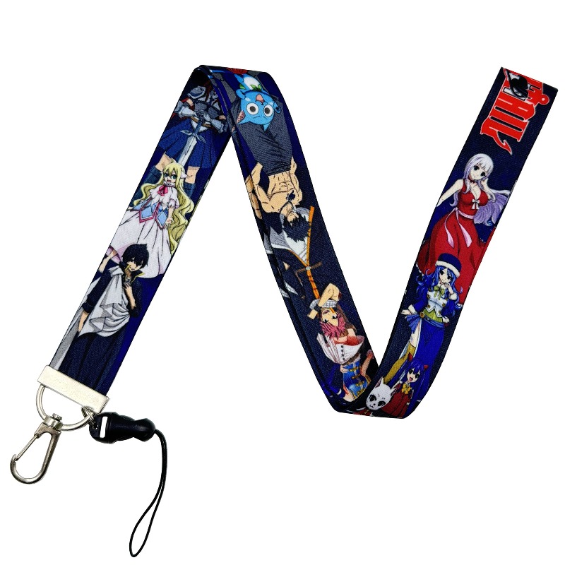 5pcs Fairy Tail Anime Peripher - Lanyard Badge Holder recension och pris