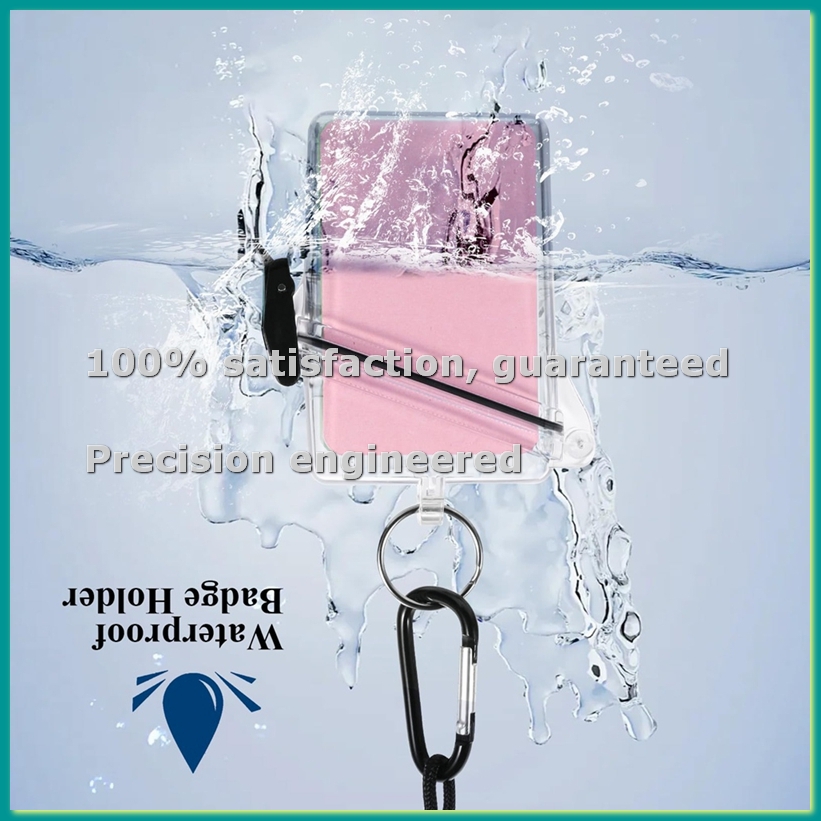 5 Pack Waterproof ID Badge Hol - Lanyard Badge Holder recension och pris