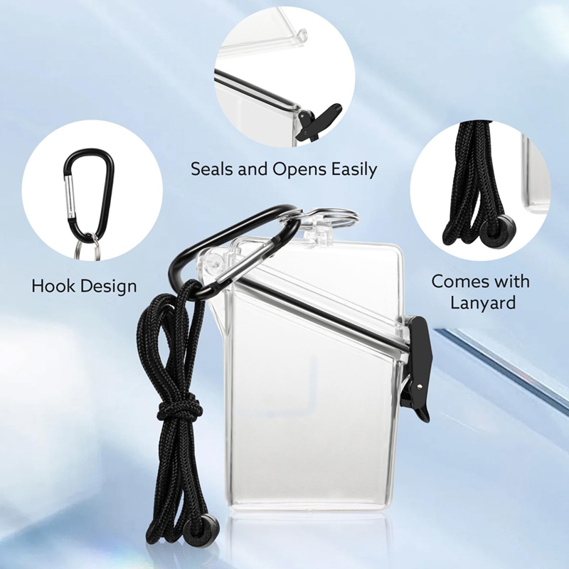 5 Pack Waterproof ID Badge Hol - Lanyard Badge Holder recension och pris