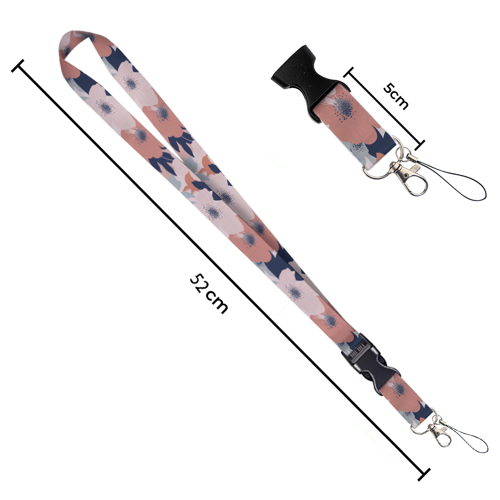Small animals inside flowers P - Lanyard Badge Holder recension och pris