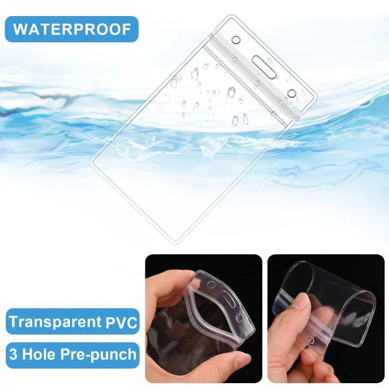 Clear Plastic ID Badge Holders - Lanyard Badge Holder recension och pris
